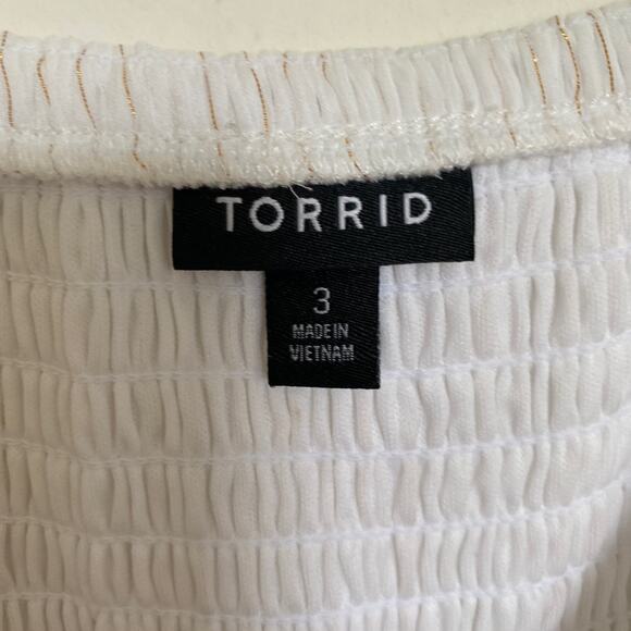 Torrid Dress Womens 3X Maxi Chiffon Tiered Midi Flowy Boho Cottage Minimalist - Picture 11 of 11